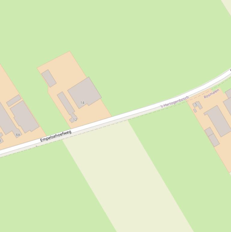 Kaart van de Empelsehoefweg.