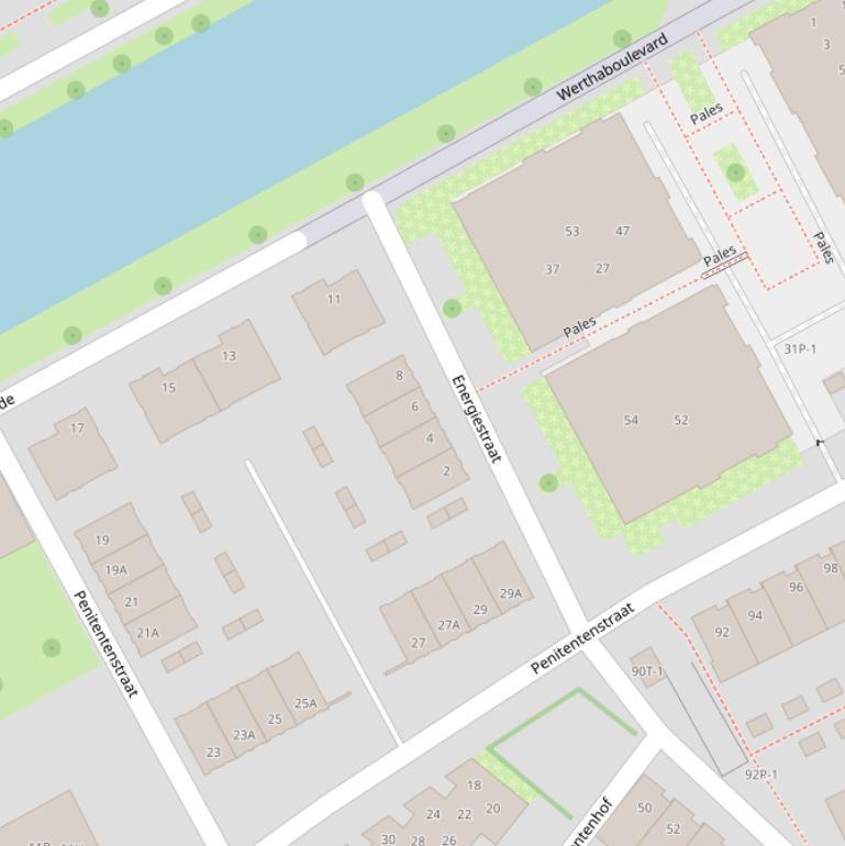 Kaart van de Energiestraat.