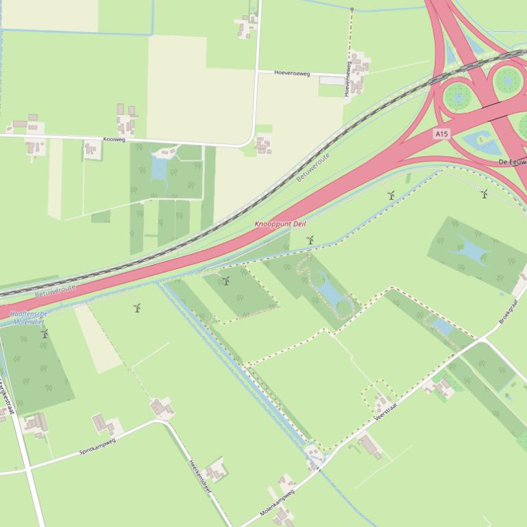 Kaart van de Energieweg.