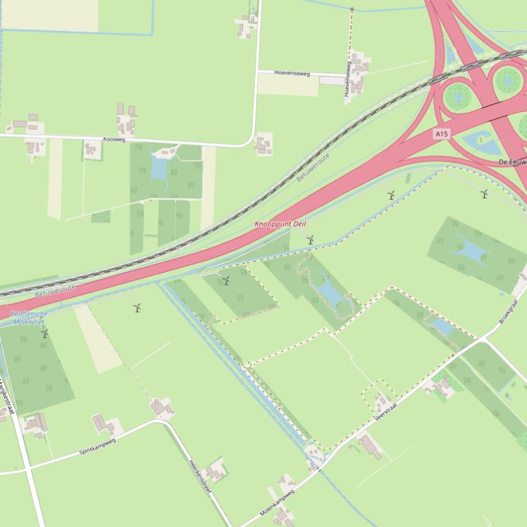 Kaart van de Energieweg.