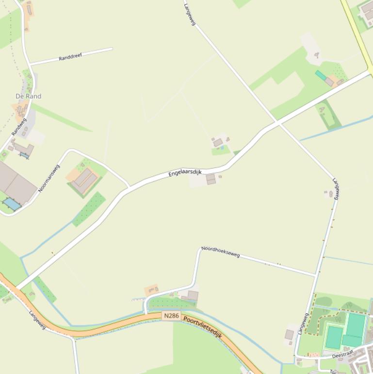 Kaart van de Engelaarsdijk.