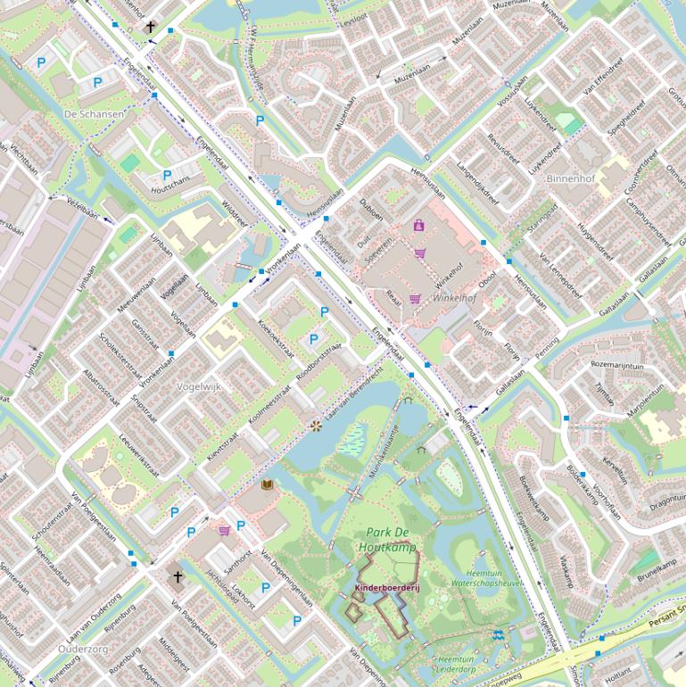 Kaart van  Engelendaal.