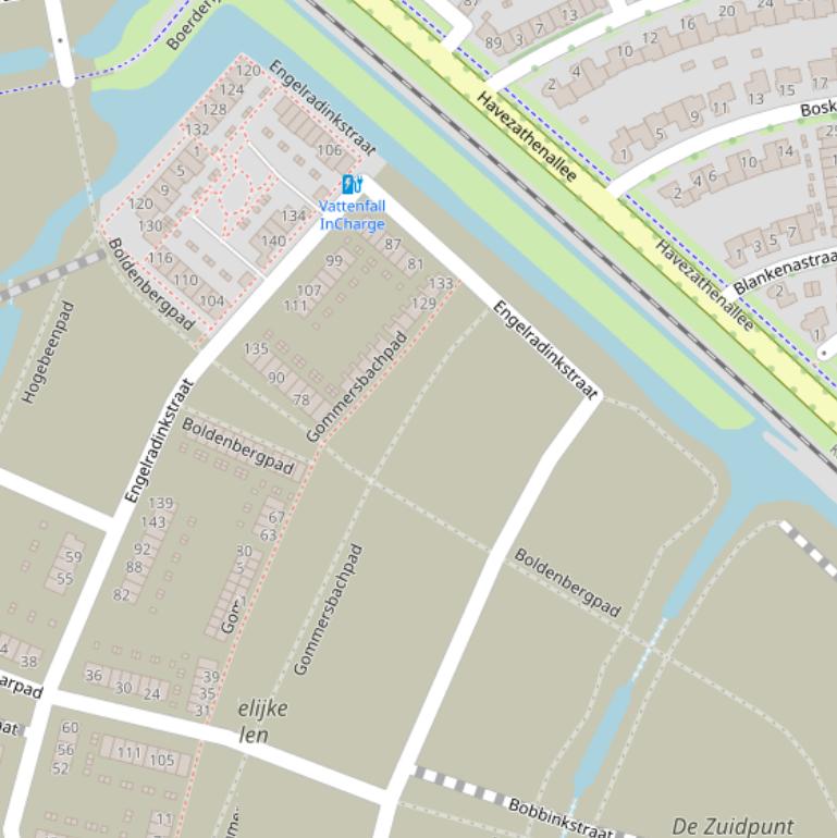 Kaart van de Engelradinkstraat.