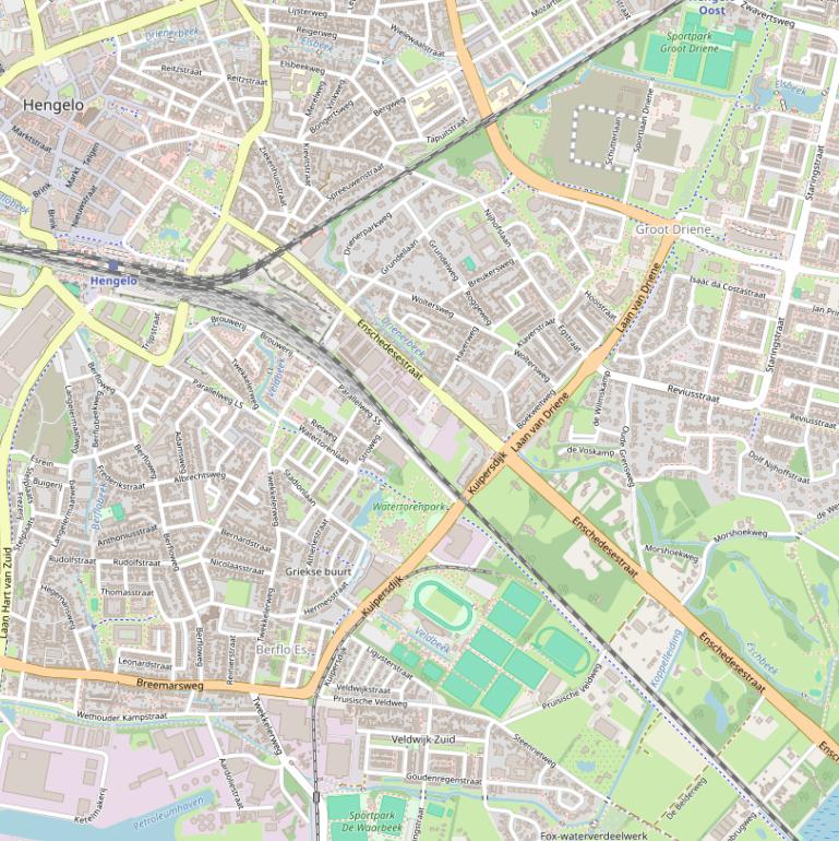 Kaart van de Enschedesestraat.