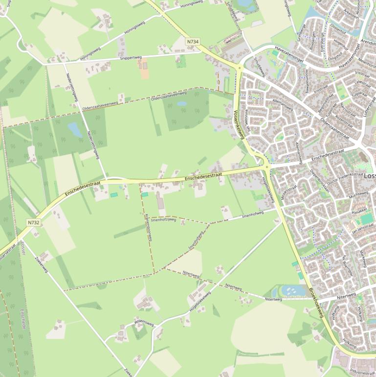 Kaart van de Enschedesestraat.