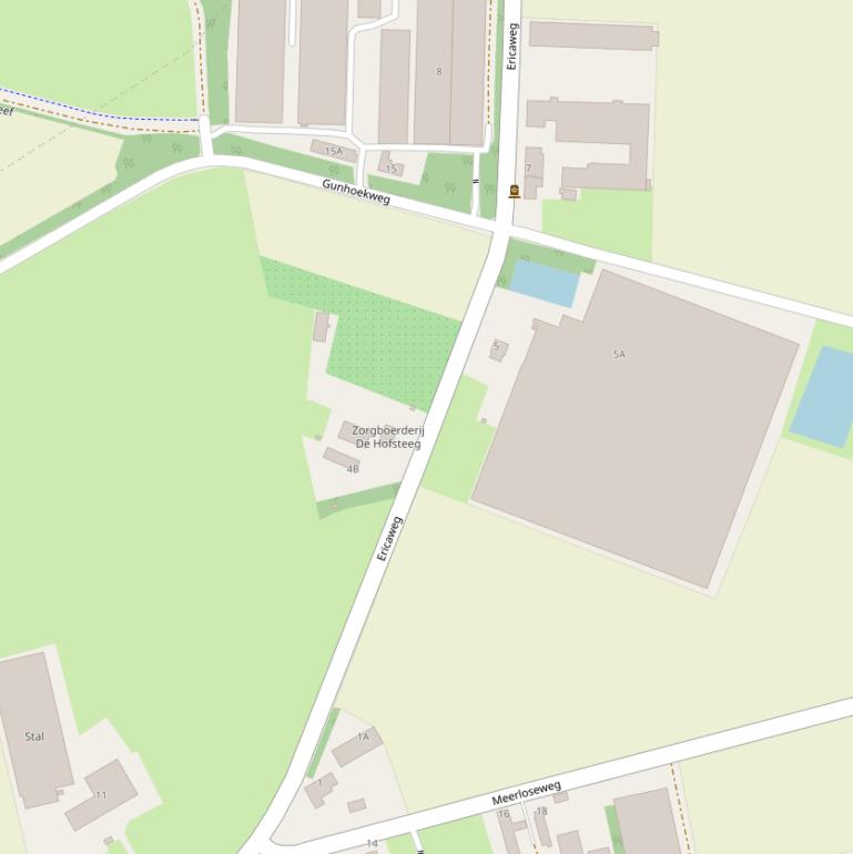 Kaart van de Ericaweg.