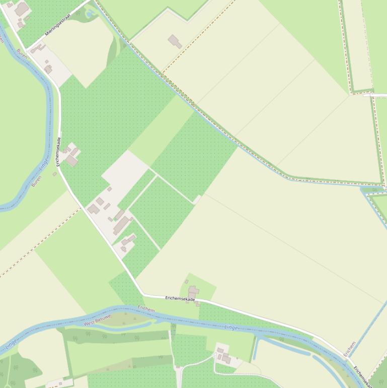 Kaart van de Erichemsekade.