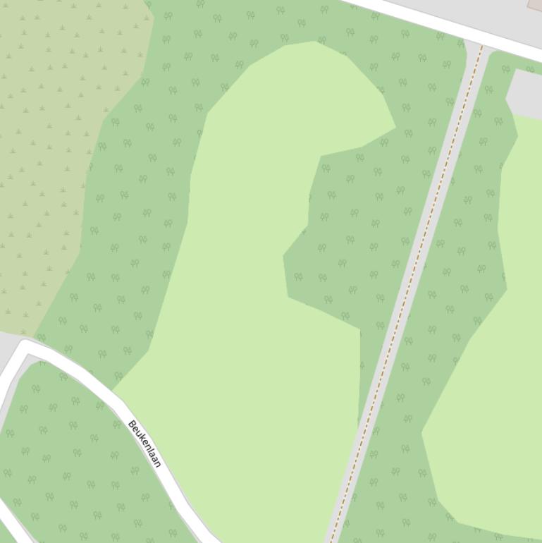 Kaart van de Esdoornlaan.