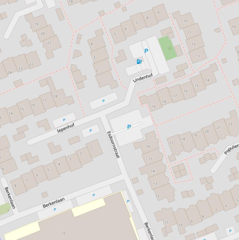 Kaart van de Esdoornstraat.