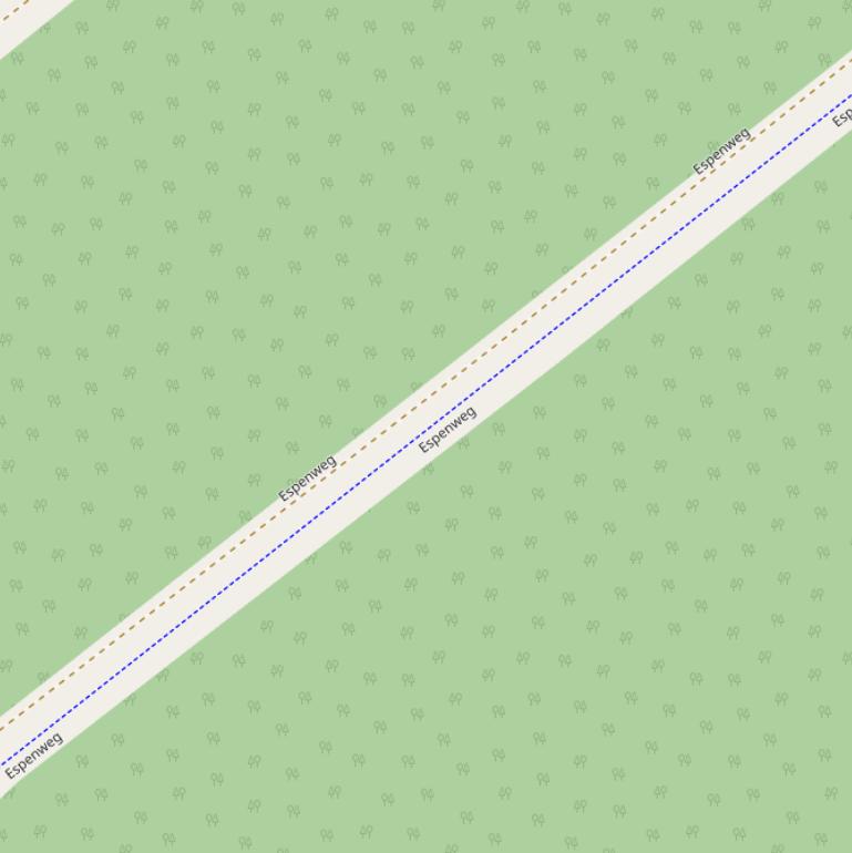 Kaart van de Espenweg.