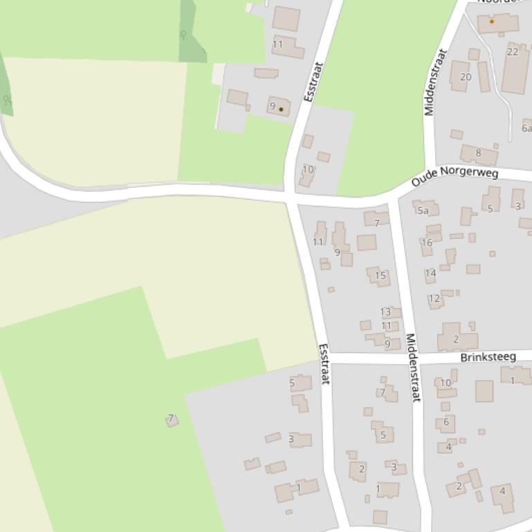 Kaart van de Esstraat.