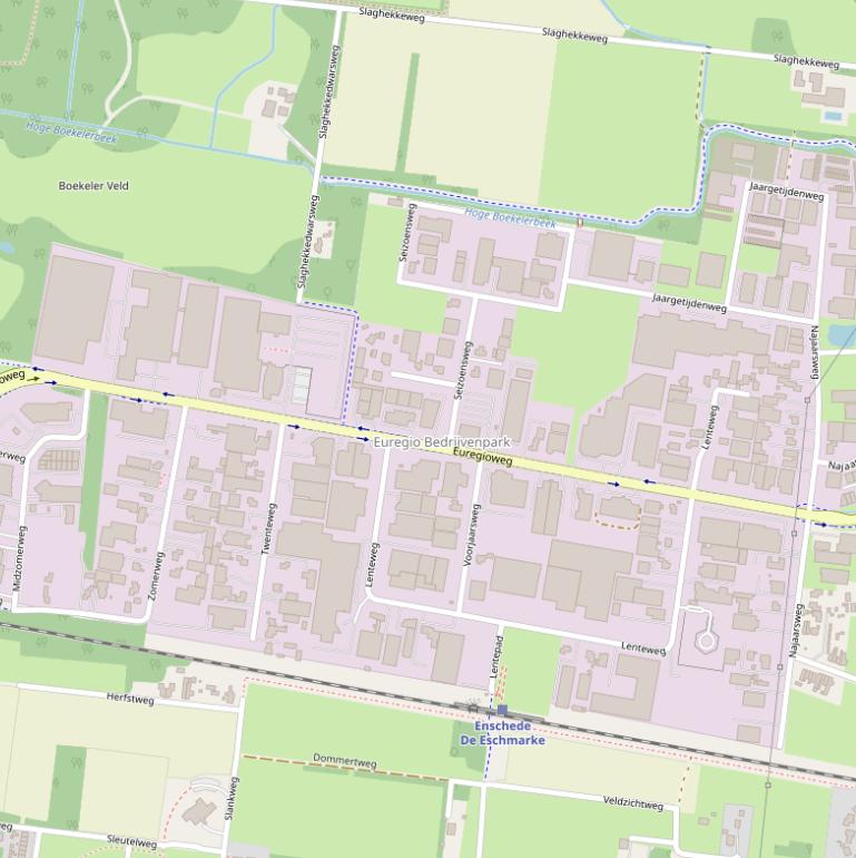 Kaart van de Euregioweg.