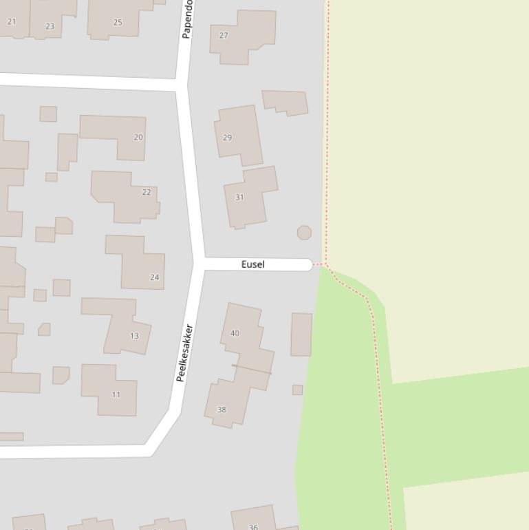 Kaart van  Eusel.