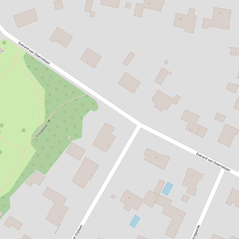 Kaart van de Everard van Doernelaan.