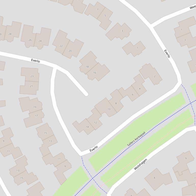 Kaart van  Everlo.