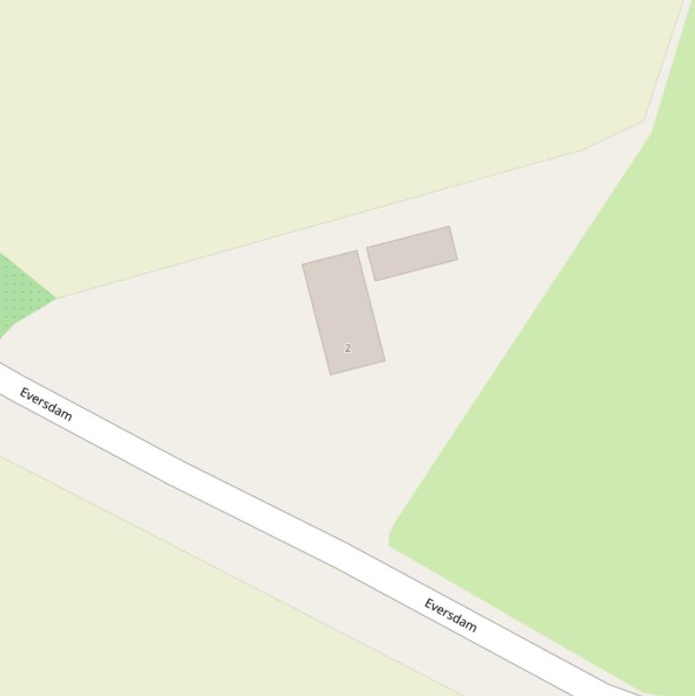 Kaart van  Eversdam.