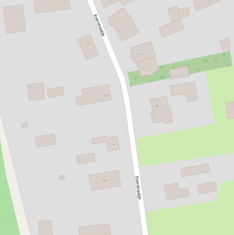 Kaart van het Everstraatje.