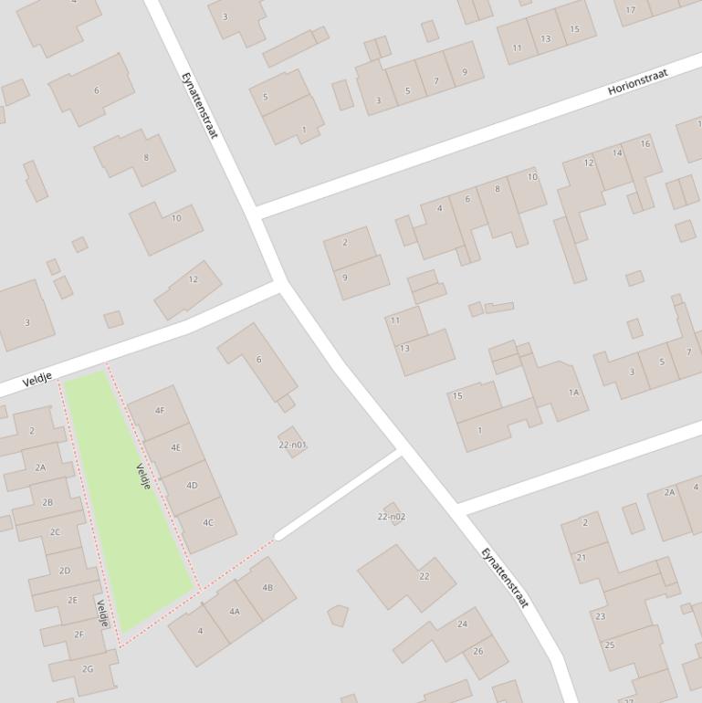 Kaart van de Eynattenstraat.