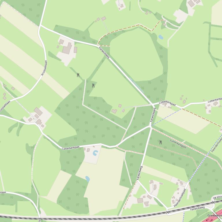 Kaart van de Farwickweg.