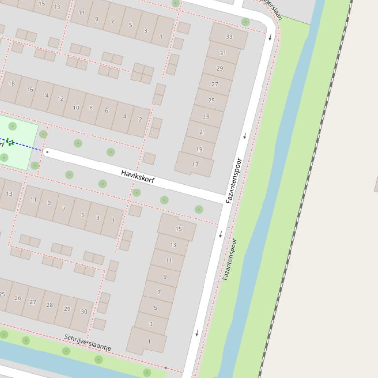 Kaart van  Fazantenspoor.