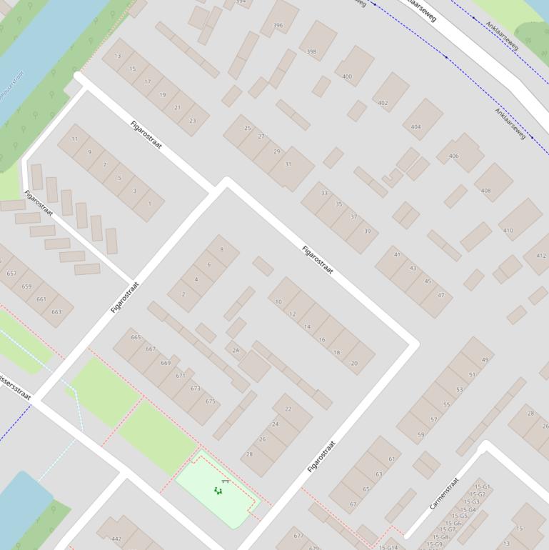 Kaart van de Figarostraat.