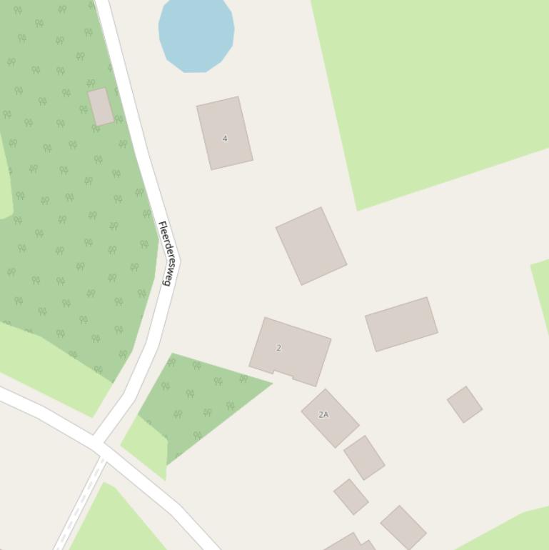 Kaart van de Fleerderesweg.