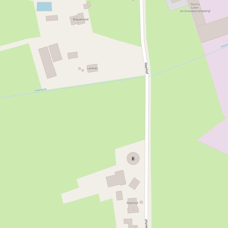 Kaart van de Fleerhof.