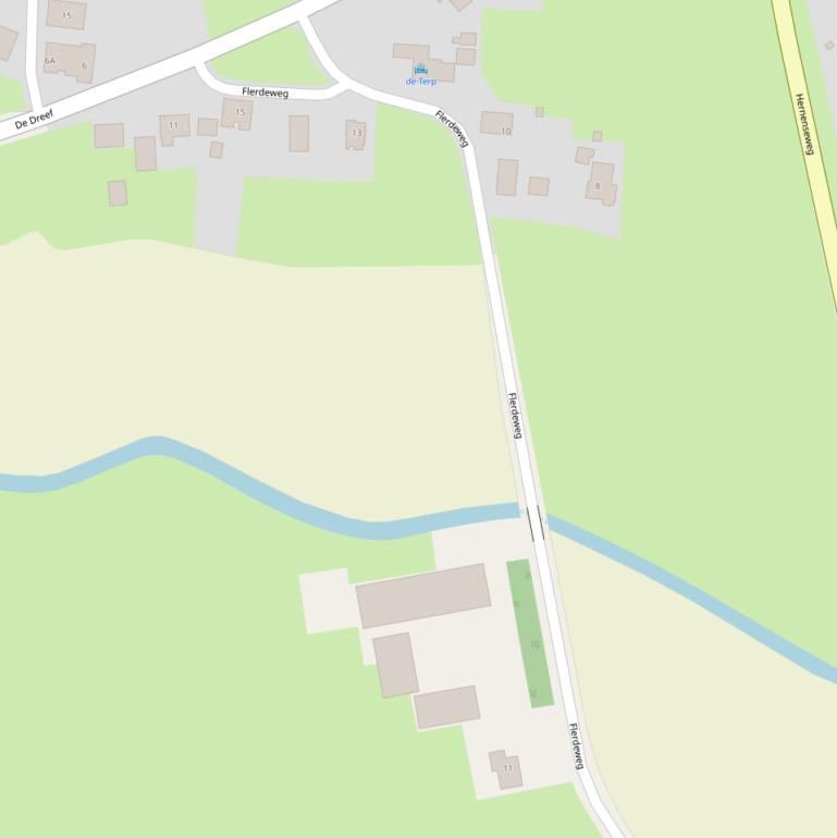 Kaart van de Flerdeweg.