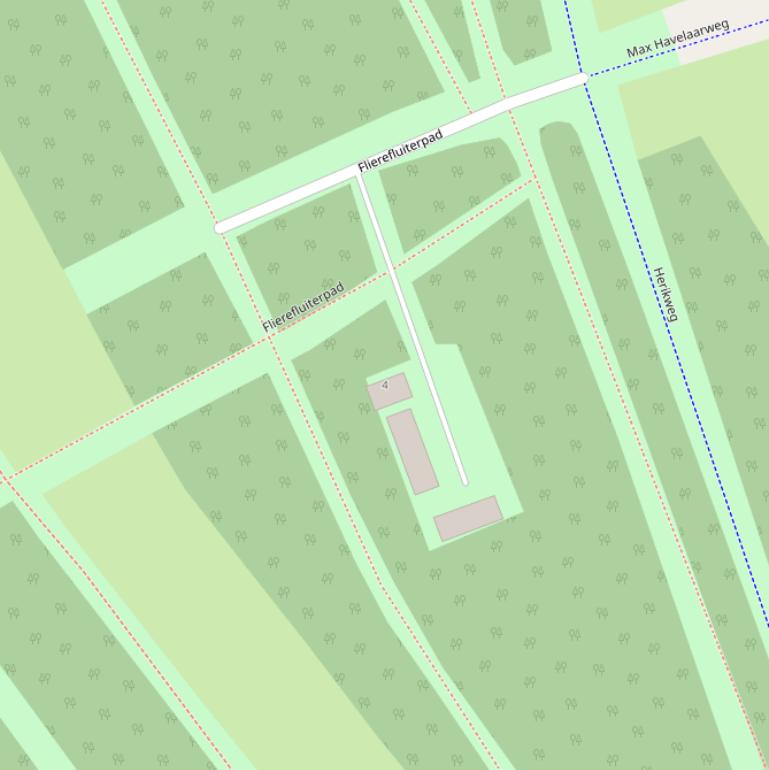 Kaart van het Flierefluiterpad.