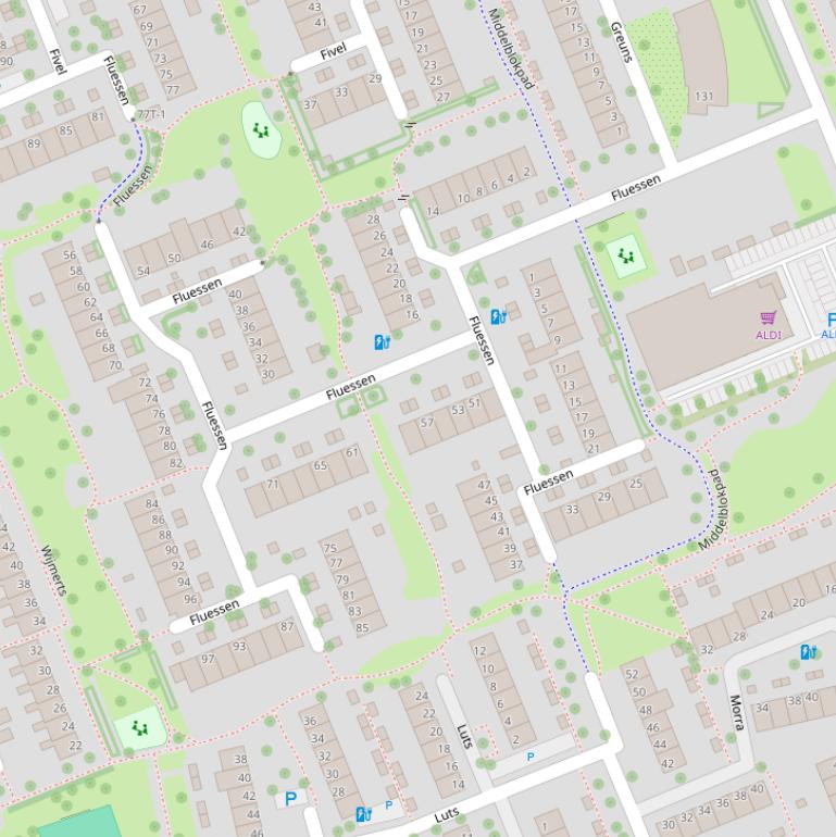 Kaart van  Fluessen.