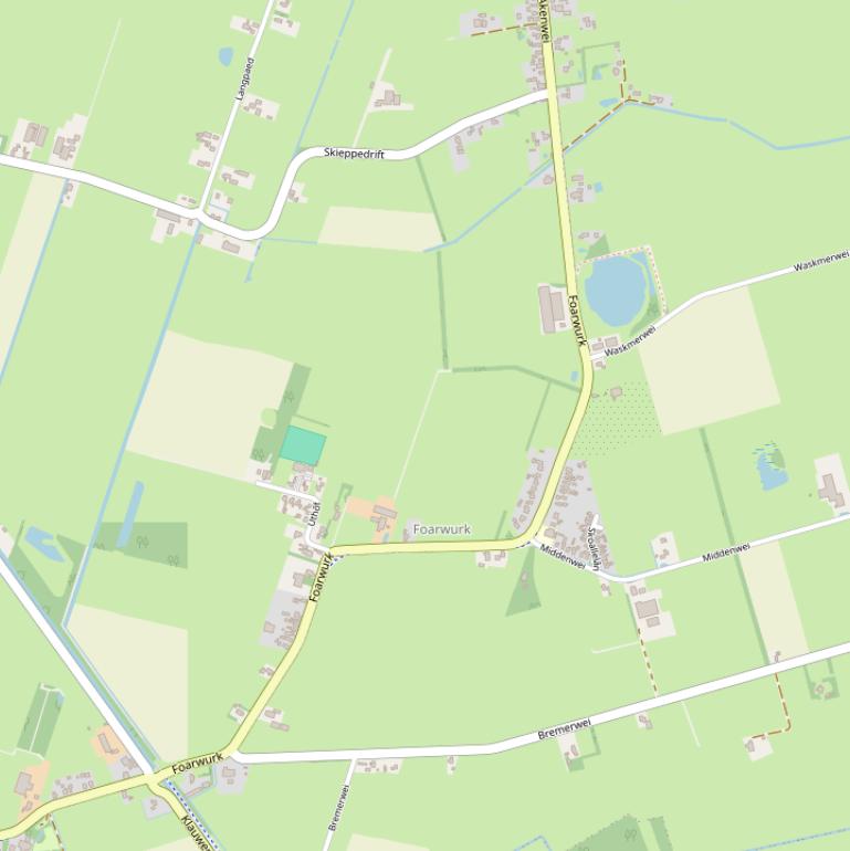 Kaart van  Foarwurk.