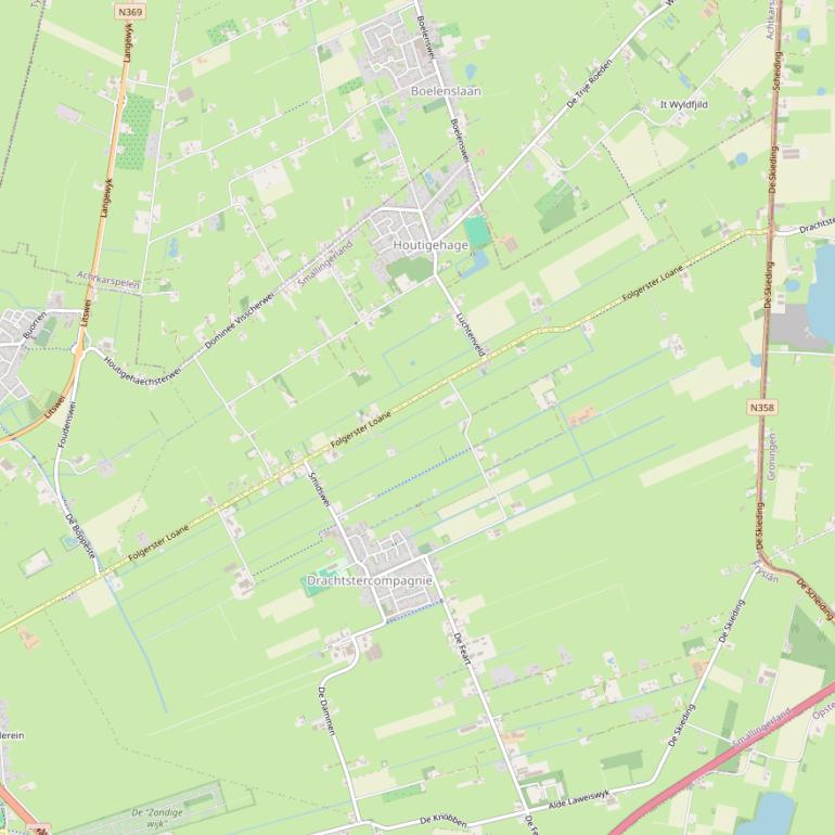 Kaart van  Folgerster Loane.