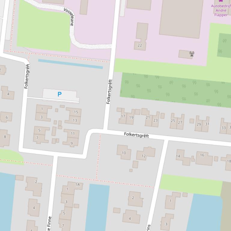 Kaart van  Folkertsgrêft.