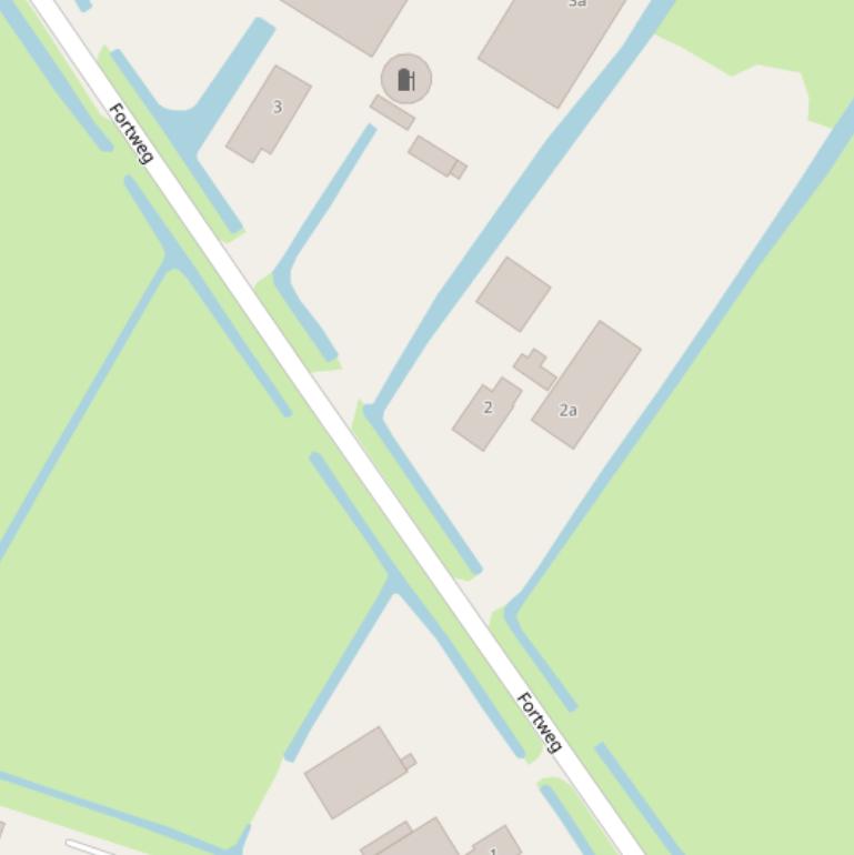 Kaart van de Fortweg.