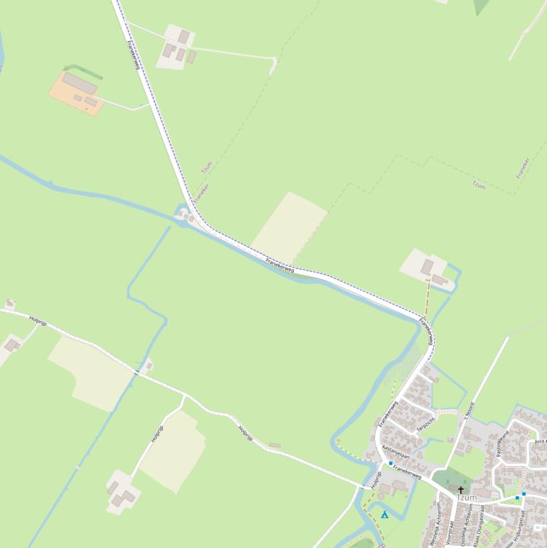 Kaart van de Franekerweg.