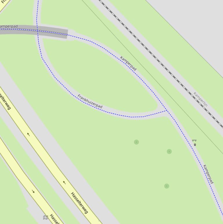 Kaart van het Frankhuizerpad.