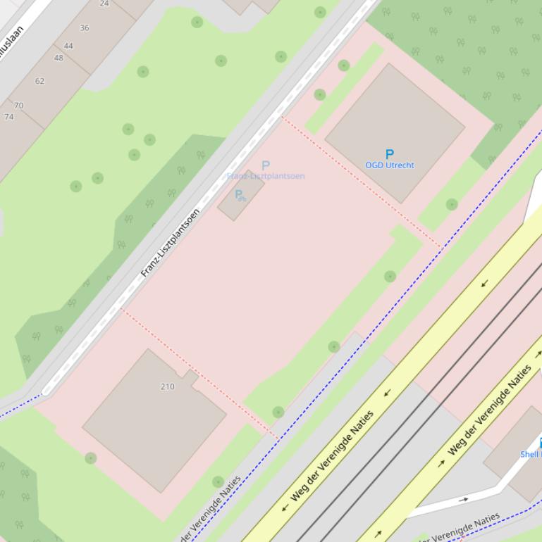 Kaart van het Franz-Lisztplantsoen.