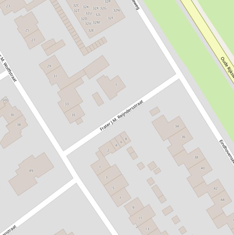 Kaart van de Frater J.M. Reijndersstraat.