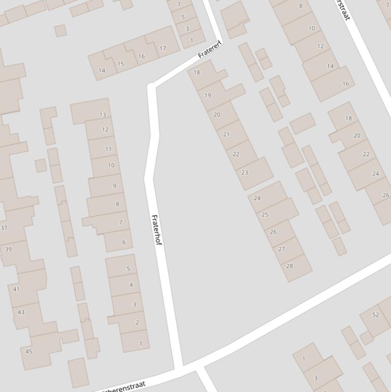 Kaart van de Fraterhof.