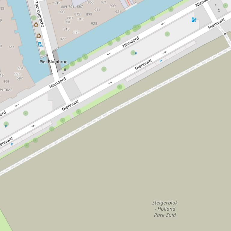 Kaart van de Fré Cohenlaan.