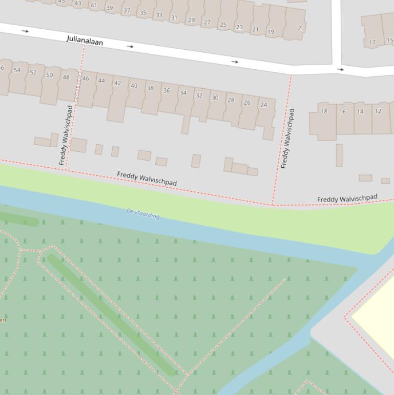 Kaart van het Freddy Walvischpad.