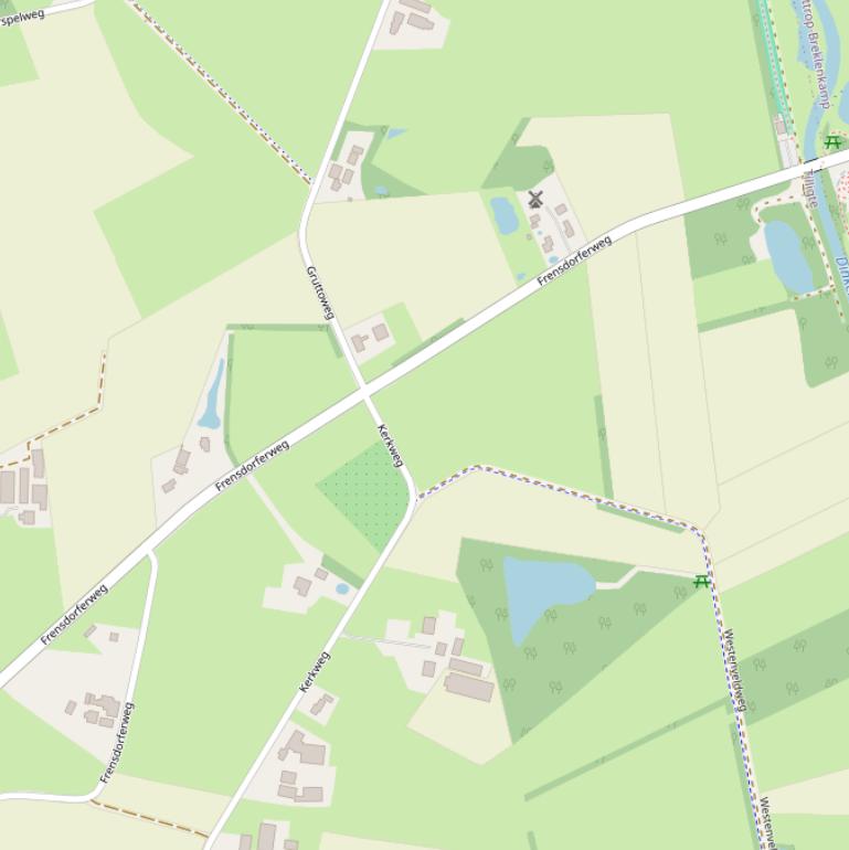 Kaart van de Frensdorferweg.