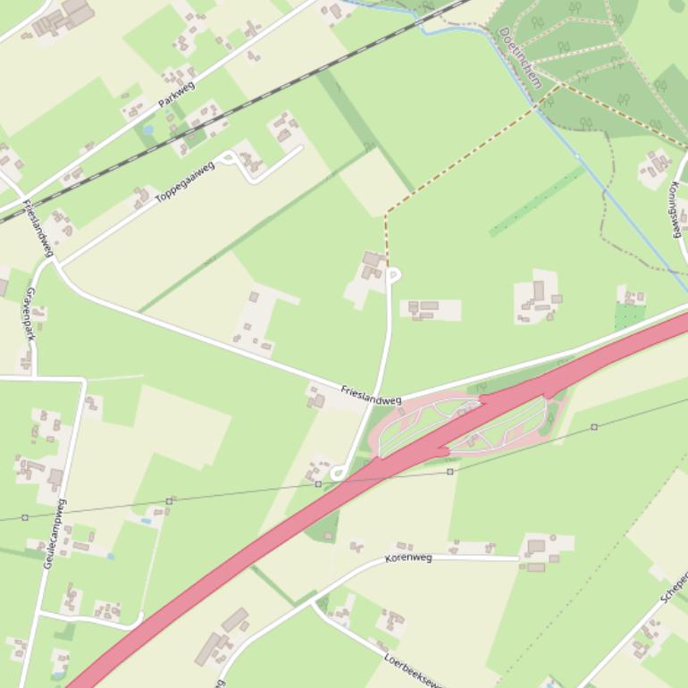 Kaart van de Frieslandweg.