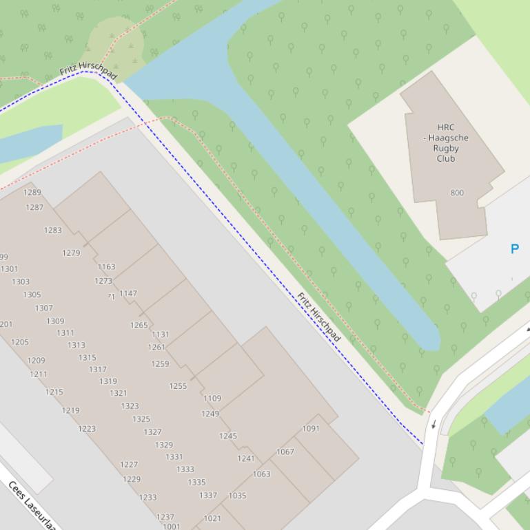 Kaart van het Fritz Hirschpad.