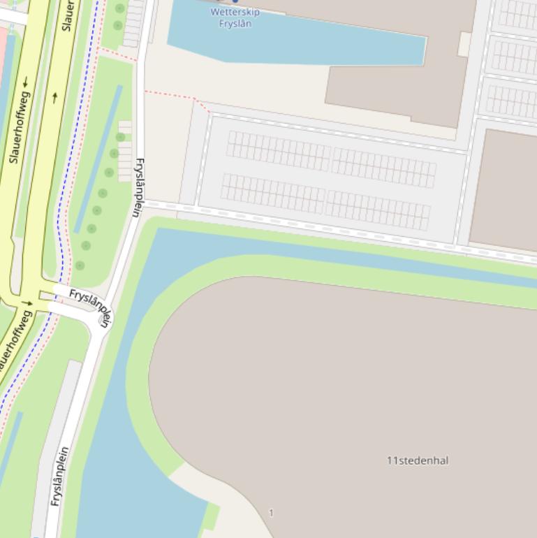 Kaart van het Fryslânplein.