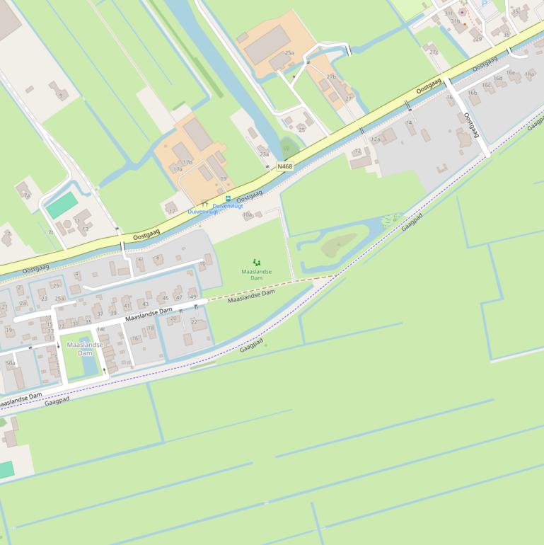 Kaart van het Gaagpad.