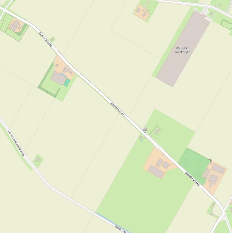 Kaart van de Gaanderse’sweg.