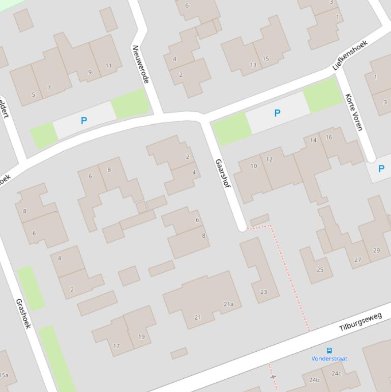 Kaart van de Gaarshof.