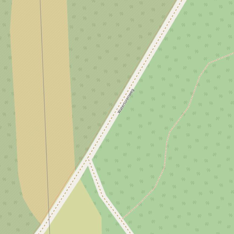 Kaart van de Gaauwdieveweg.