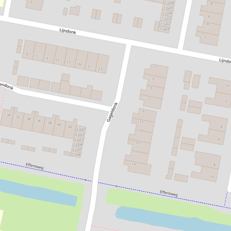 Kaart van  Gageldonk.